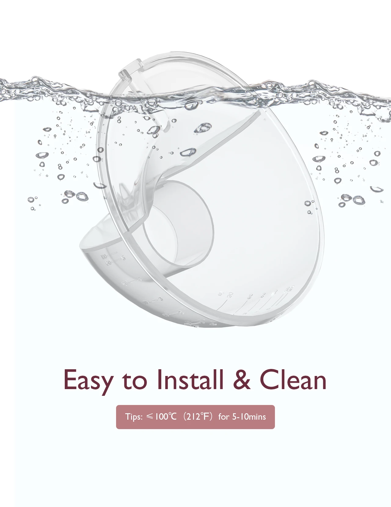 Momcozy Milk Collector Only Compatible with Momcozy M5 NOT for Others. Original M5 Breast Pump Replacement Accessories, 1 Pack