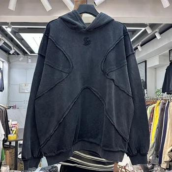 리버스 디자인 프로세스 단색 후드티