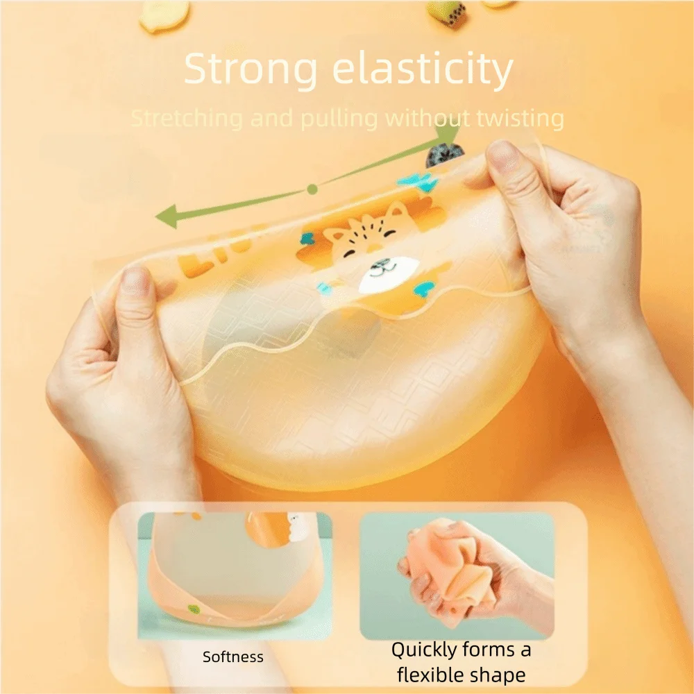 Waterproof Silicone Baby Bibs for Kids Feeding