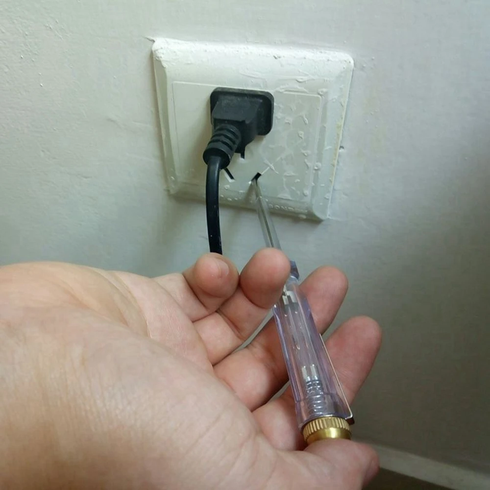 200-250V AC 전압 검출기 접촉 테스터 펜 테스터 미터 볼트 전류 전기 테스트 연필