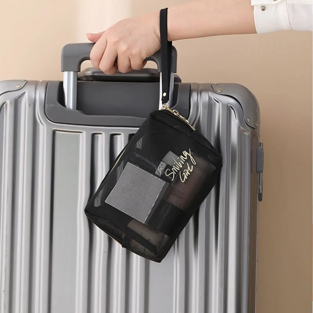 1/5Pcs NEW Large Capacity Portable Travel Storage Case Toiletry Organizer Makeup Pouch Mesh Cosmetic Bag