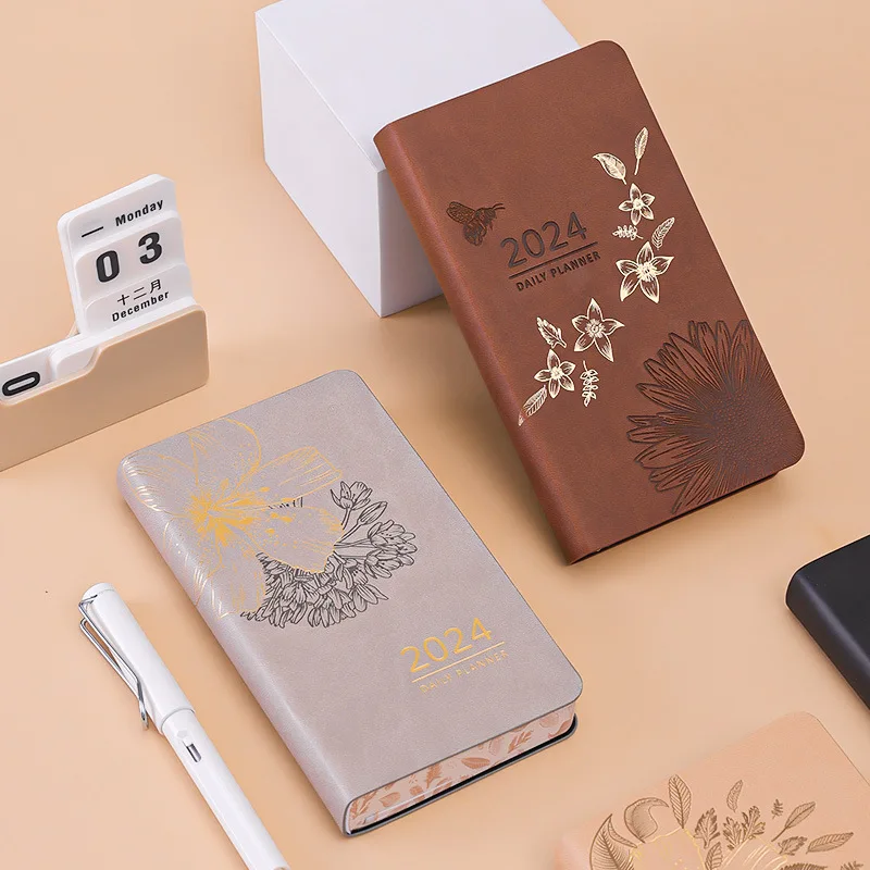 

January 2024 Agenda Book One Page Per Day 365 Day Work Efficiency Notebook Daily Plan Book Notebook