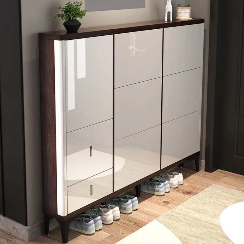 

Space Saving Cupboard Shoe Cabinets Designer Vertical Simple Modern Shoe Rack Vertical Organizer Armario Zapatero Home Furniture