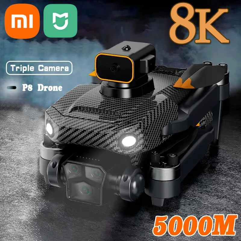 

Xiaomi MIJIA Original P8 Pro Drone Brushless Motor GPS Obstacle Avoidance 4K/8K HD Aerial Photography Dual Camera Quadcopter Toy