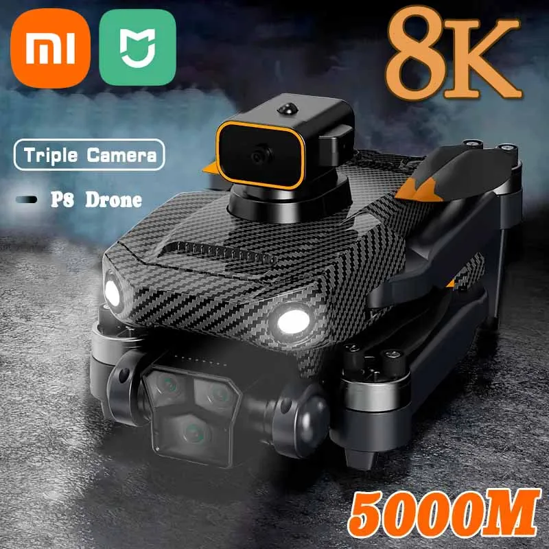

Дрон Xiaomi MIJIA P8 Pro, бесщеточный двигатель, GPS, препятствия, 4K/8K HD, Аэрофотосъемка, двойная камера, Квадрокоптер, игрушка