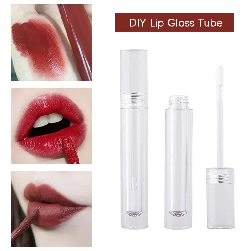 10ml 5/10/20/30/50Pcs Lip Gloss Tube Empty Acrylic DIY Lipstick Tube Lip Balm Containers Portable Liquid Lipstick Tube Container acrylic makeup brush holder makeup organizer cosmetic holder lipstick storage container transparent storage box holder