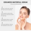 Face Moisturizer Serum Edelweiss Hyaluronic Acid Nourish Dry Smooth Repair Shrinking Pore Brighten Hydrating Essence Skin Care 4