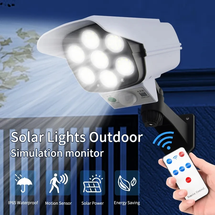 Solar Simulation Surveillance Camera Home Lamp Outdoor Waterproof