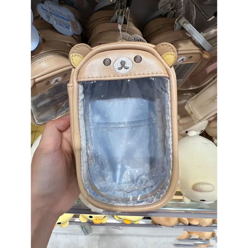 جديد Rilakkuma مقلمة Kawaii الكرتون شفافة القلم حا...