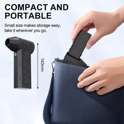 New Mini Turbo Jet Fan Electric Air Duster Adjustable Wind Speed Turbo Violent Blower Rechargeable with Light Car Cleaning Tools - Image 4