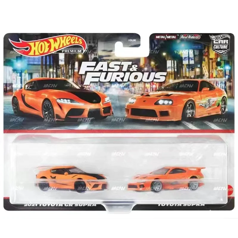 Hot Wheels Cars Fast and Furious Toyota Supra Ford Mustang 1/64 Metal Die-cast Model Collection Toy Vehicles HBL96 - Image 3