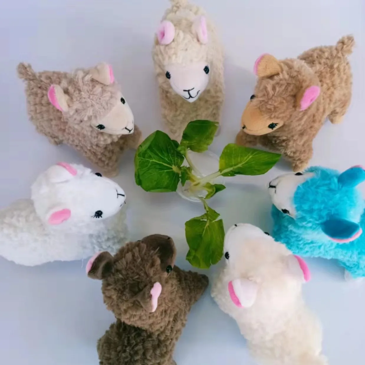 23cm New Alpaca Plush Toy Cute Animal Doll Soft stuffed Cotton Doll Home Office Decor Kids Appease Sleeping Pillow Birthday Gift