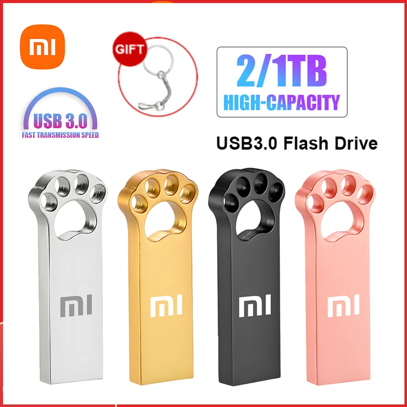 Xiaomi Flash Driver 1Tb 2Tb Antiscivolo Usb 3.0 Pendrive Usb Stick Key Memoria Usb Memory Stick Adattatore Laptop/Telefono