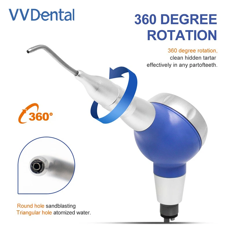Dental Air Polisher Sandblasting Air prophy jet water Spray polisher Teeth Whitening 2hole 4hole dentist Tools