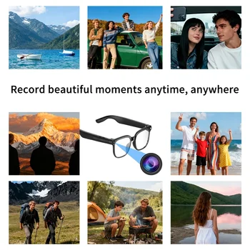 AI Smart Video Glasses, equipped with an 8-megapixel camera, supporting 4K HD video recording, wireless calling and music 5