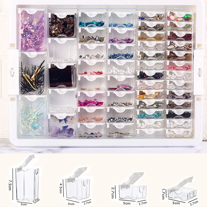 New Style Bead Storage Solutions Tiny Container Organizer with 78 Tiny  Containers Tray and Lid for Beads and diamond painting