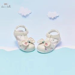 DB2222604 Dave Bella summer fashion baby girls bow appliques shoes cute children girl brand shoes