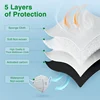 KN95 Masks POWECOM Activated Carbon Mouth Mask Protective Anti Dust Masks reusable face mask mascarilla masque 4