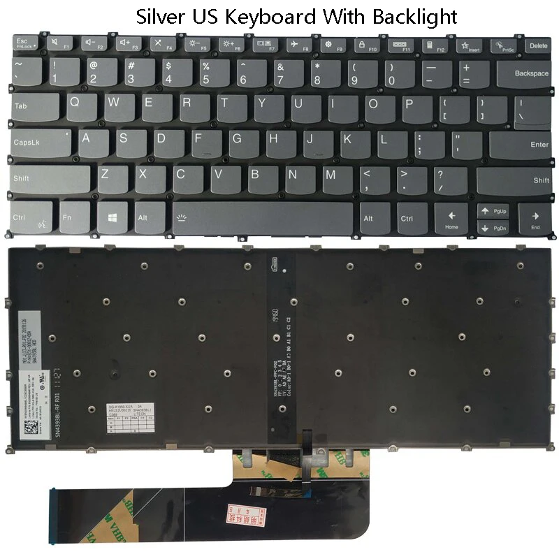 Backlit us uk Teclado Espanhol para Lenovo Ioga Magro Pro 14ai5 14ai5 14ai5 14ai5 14ai5 714ai5 7-14ai5 - Imagem 2
