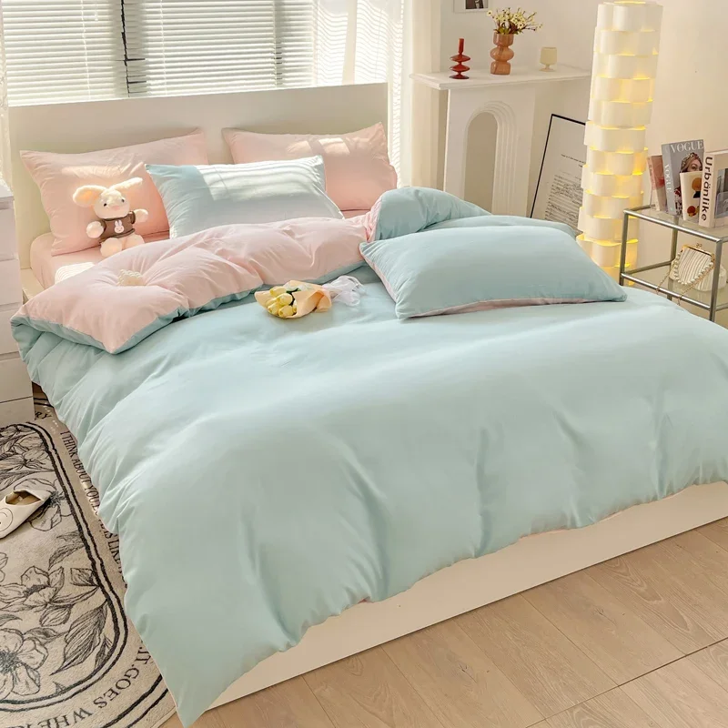 

Bed linen/bed sheets set/comforter sets/Bed duvets/Double duvet/double bed sheets set with pillows case/bedding
