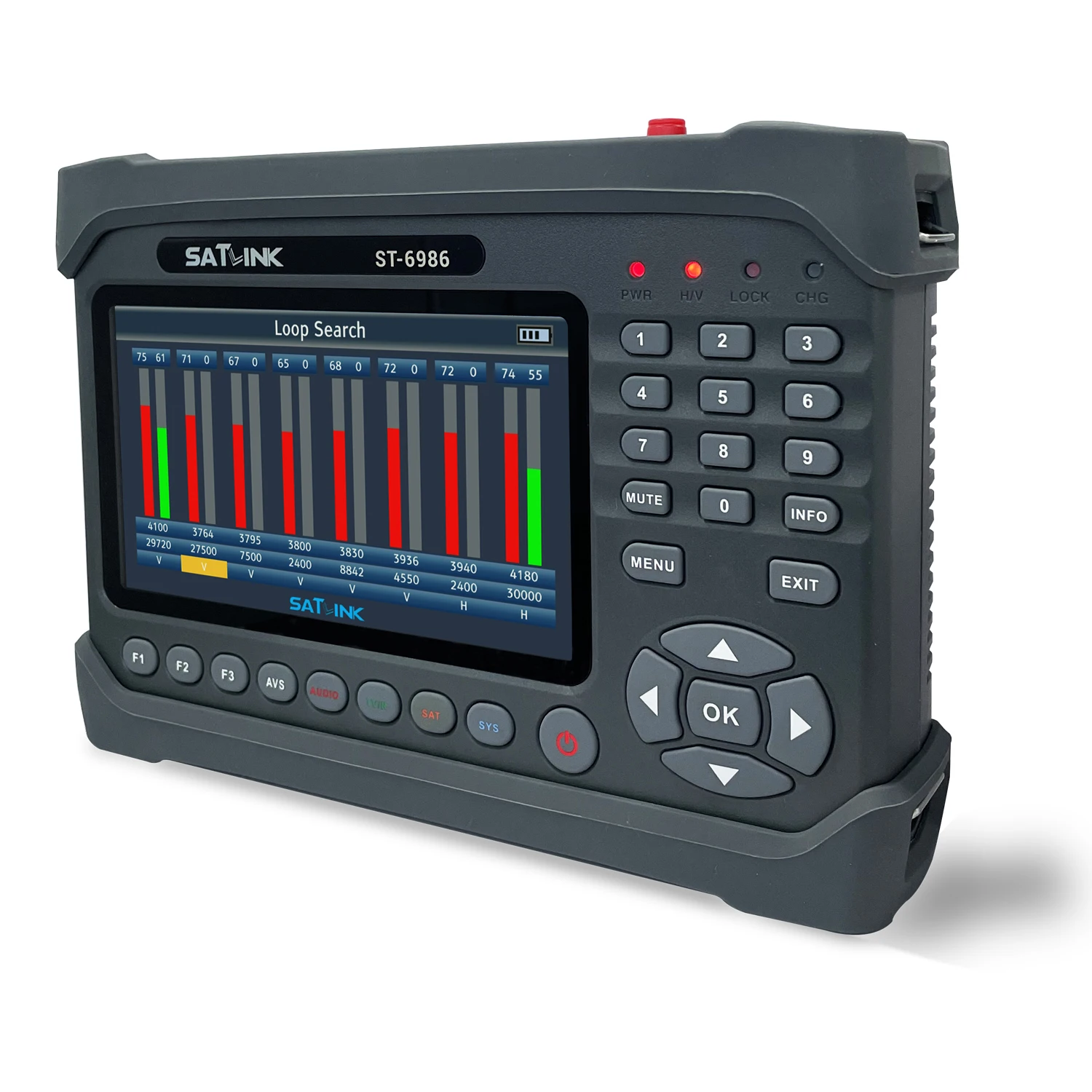 Satlink St 6986 Satellite Signal Search Locator Compatible With Dvb-c Dvb-t/t2 Dvb-s/s2 H.265 Hevc Mpeg-4 Satellite Signal Meter 2