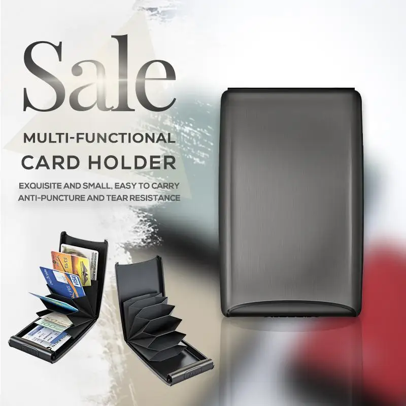 

Металлический кредитный деловой телефон для мужчин и женщин безопасный RFID депозит и выдача бумажник держатель для карт Прямая поставка