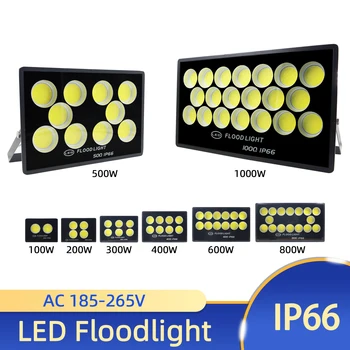 1000W LED Flood Light 100W 200W 300W 220V Garden Outdoor IP66 Waterproof Reflector Spotlight Street Light Wall Lamp Lighting