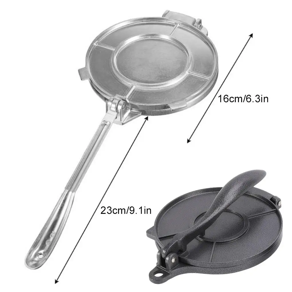 DIY Tortilla Press Maker Aluminium Alloy Manual Corn Tortillas Dough Pressing Tools Kitchen Bakeware Cooking Accessories 16/20CM