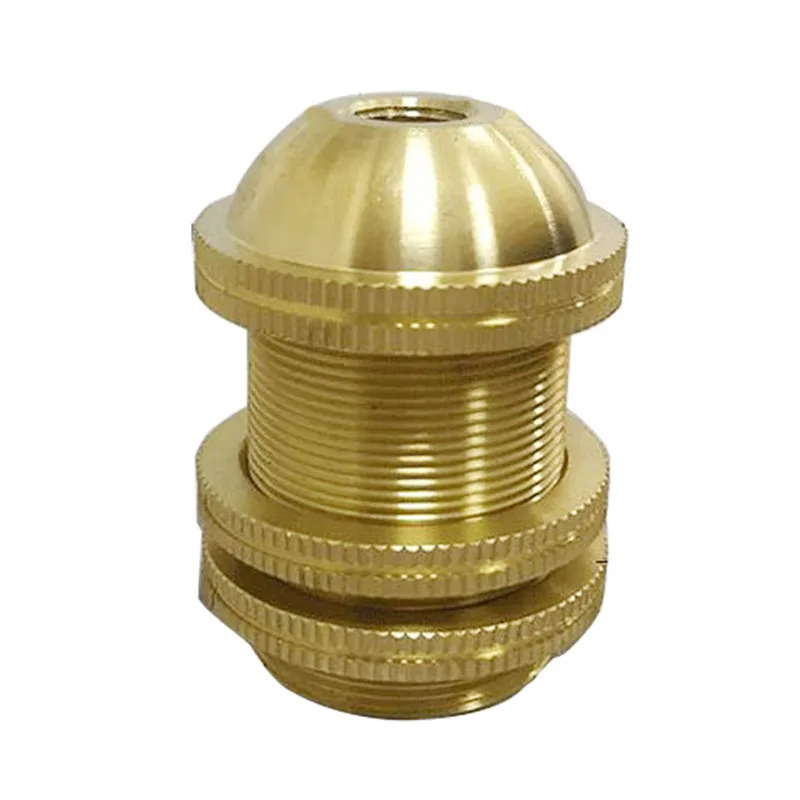 E14 Solid Brass Lamp Holder E14 Screw Bulb Base Raw Brass Light Socket For Vintage Pendant Light Fittings