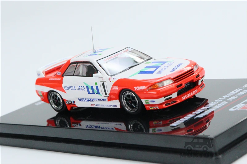 INNO-Nissan Skyline GTR R32 #1 carro modelo fundido, UNISIA