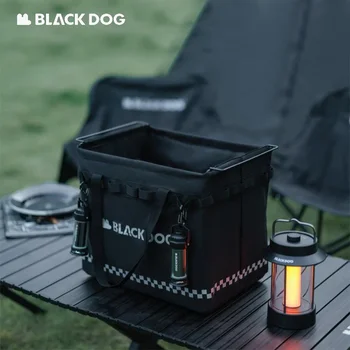 네이처하이크 BLACKDOG 접이식 보관 바구니 상자 가방, 세탁 피크닉용 정리함, 대용량 31L 베어링, 12kg 접이식 휴대용