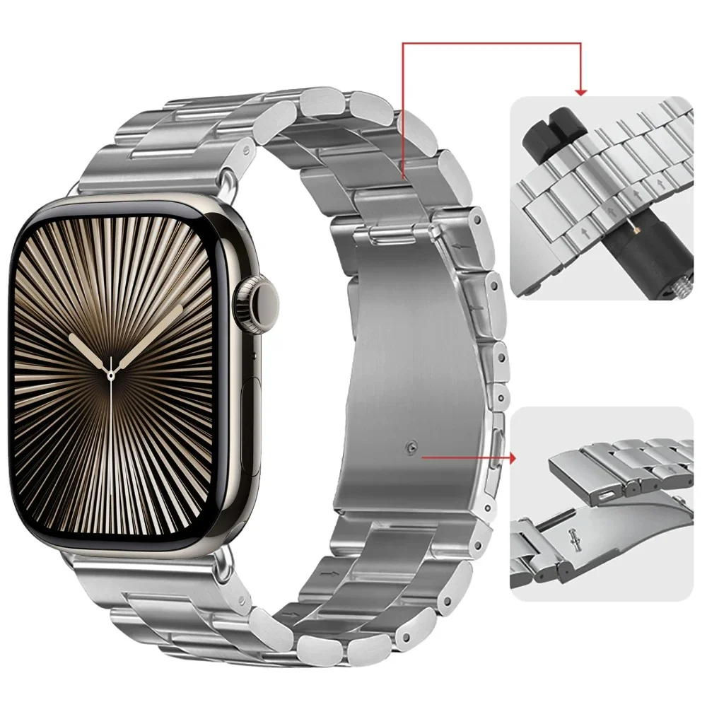 Premium Stainless Steel Metal Watch Band