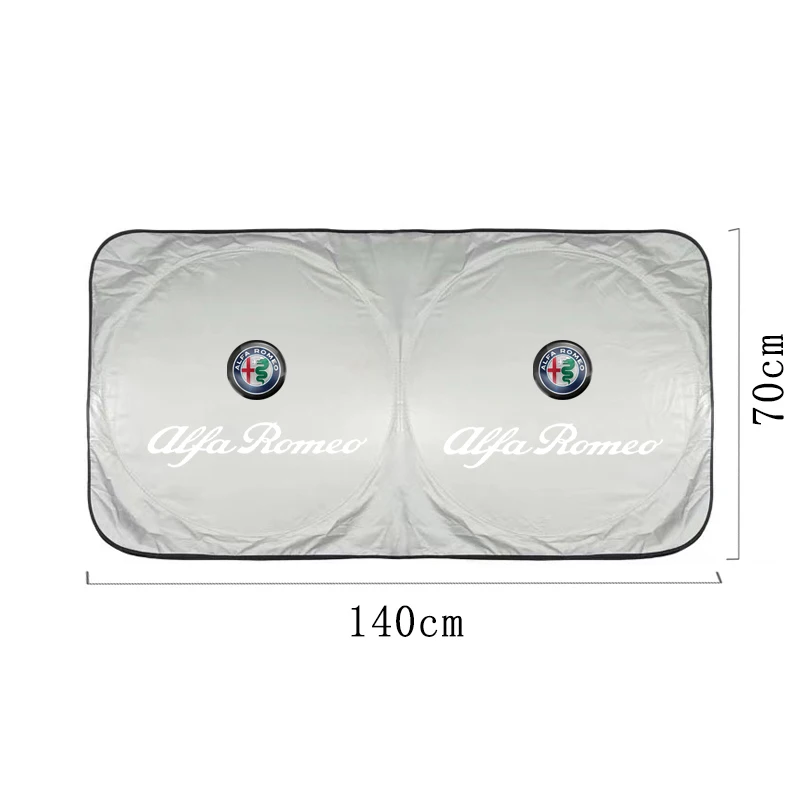 알파 로메오 156 159 147 4C 8C 166 줄리아 줄리에타 미토 스텔비오용 자동차 앞유리 햇빛 가리개 차량 내부 자외선 차단 천