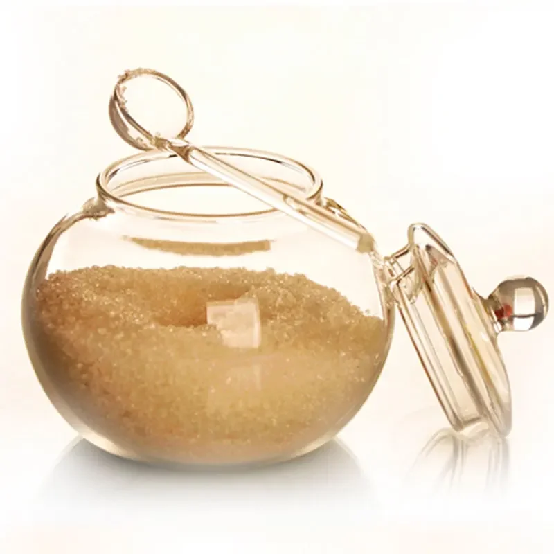250ml Transparent Glass Jars Candy Spices Household Chicken Cooking Sugar Bowl Household Storage Sugar Jar Creamer Pots spice container,glass honey jars,sugar bowl