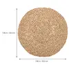 20/30cm Japanese Style Natural Straw Round Pouf Tatami Cushion Rattan Yoga Cushion Woven Sitting Seat Cushion 6