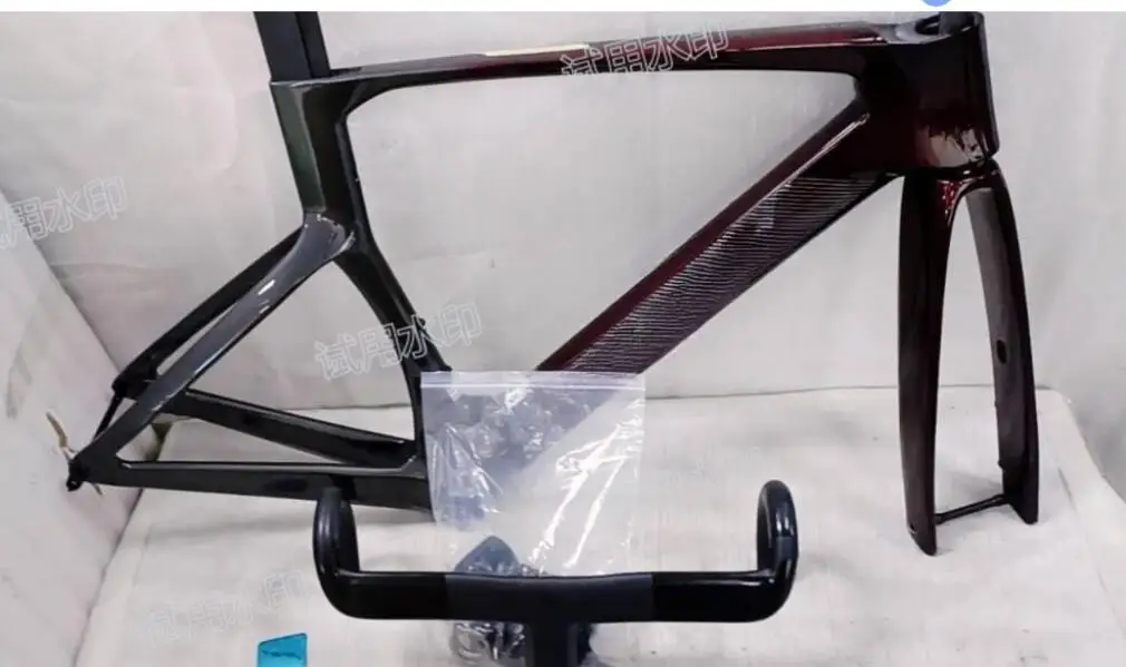 

Sot FOIL road bike carbon frameset t100 ud glossy disc cycling bike frame deep red black foil bicycle frame 47 49 51 54 56cm