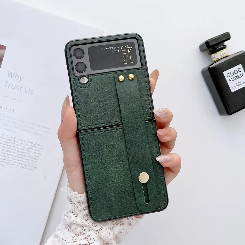 Case With Strap For Samsung Galaxy Z Flip 4 Z Flip 3  Z Flip 2 1 Case Shockproof Shell For Flip 2 Back Cover z플립 4 케이스_voghion.com