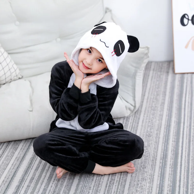Children Pajamas Kids Baby Animal Overalls Jumpsuit Cartoon Sulley Monster Onesies Sleepwear Boys Girls Flannel Pyjamas Pijamas