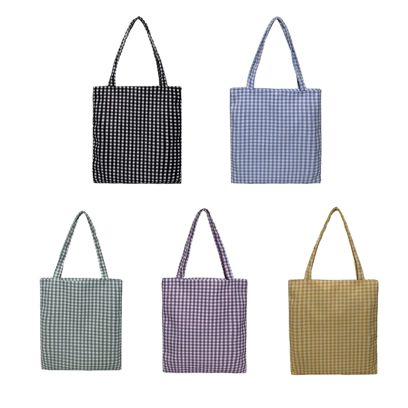

Casual Handbag PlaidBag Shopper Shopping Shoulder Bag Large Capacity Hobo Bag