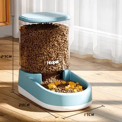 HOOPET Automatic Pet Feeder & Water Dispenser Duo (Feeder Blue)