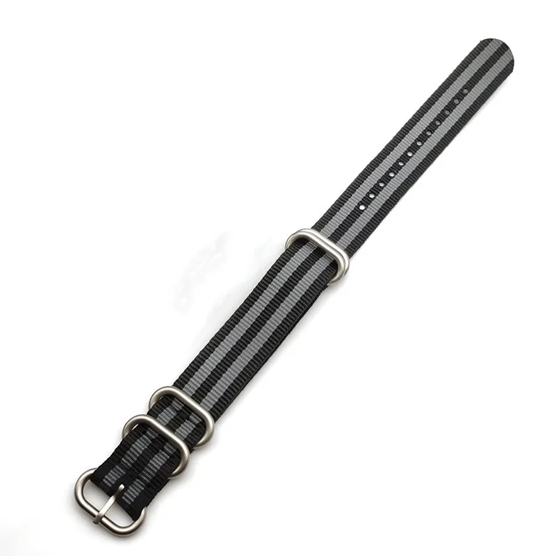 Premium Nylon Woven Canvas Watchband with Fine Steel Buckle – Universal Fit Watch Strap