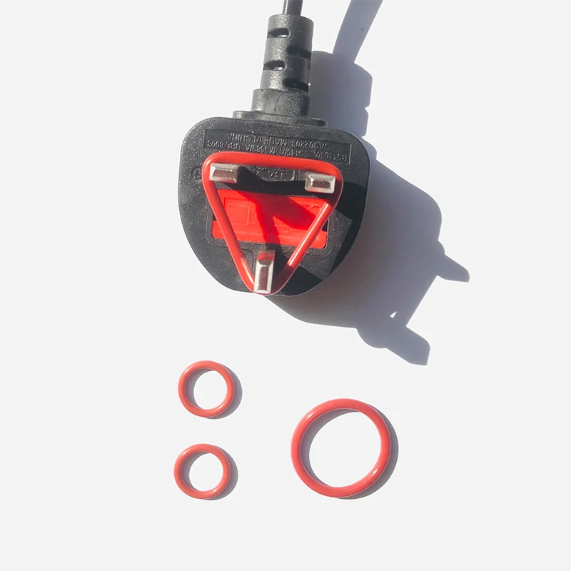VMQ 식품 등급 VMQ O링 개스킷, 절연 방수 와셔, 원형 O형 고무 레드 실리콘 O링, CS 1/1.5mm, 2/2mm, 5/3mm
