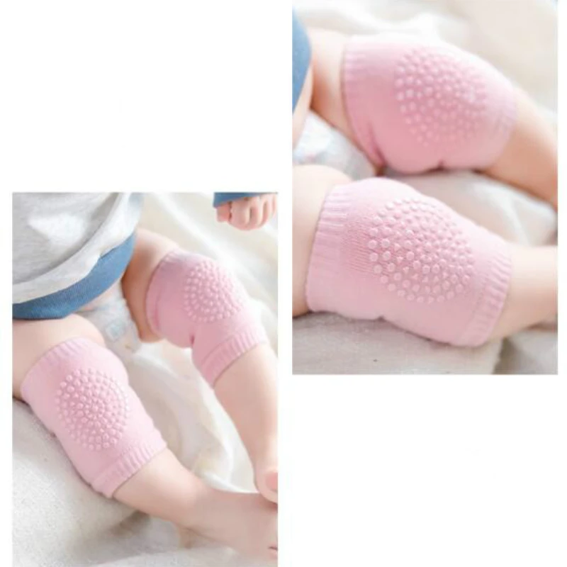 Soft and Thick Knitted Knee Pads for Children's Learning To Walk Safe Anti Slip Baby Crawling Leg Protectors Safety Protection