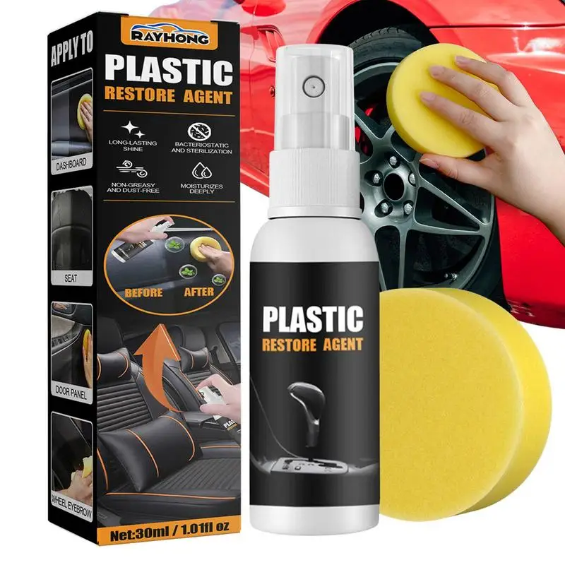 Plastics Part Refurbished Agent 30ml Automotive Interior Cleaning Agent Auto & Leather Renovated Coating Paste Maintenance Agent universal plastic parts retreading agent 30ml automotive interior coating paste maintenance car cleaner wax instrument panel