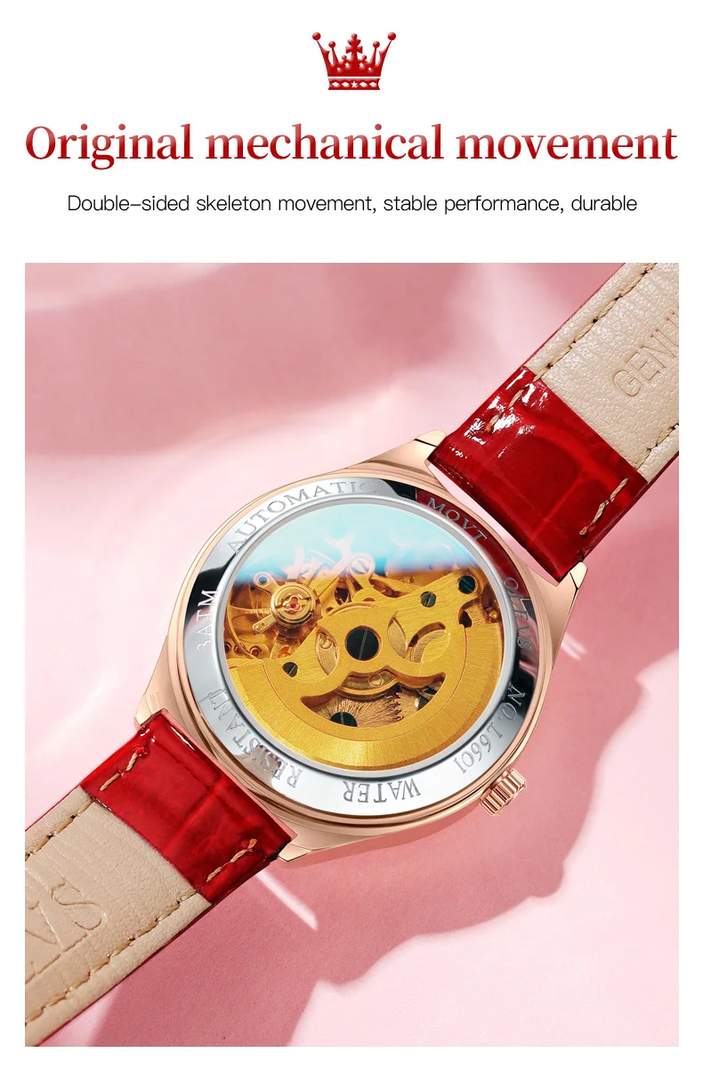 OLEVS 6601 Luxury Women's Mechanical Watch description image 7