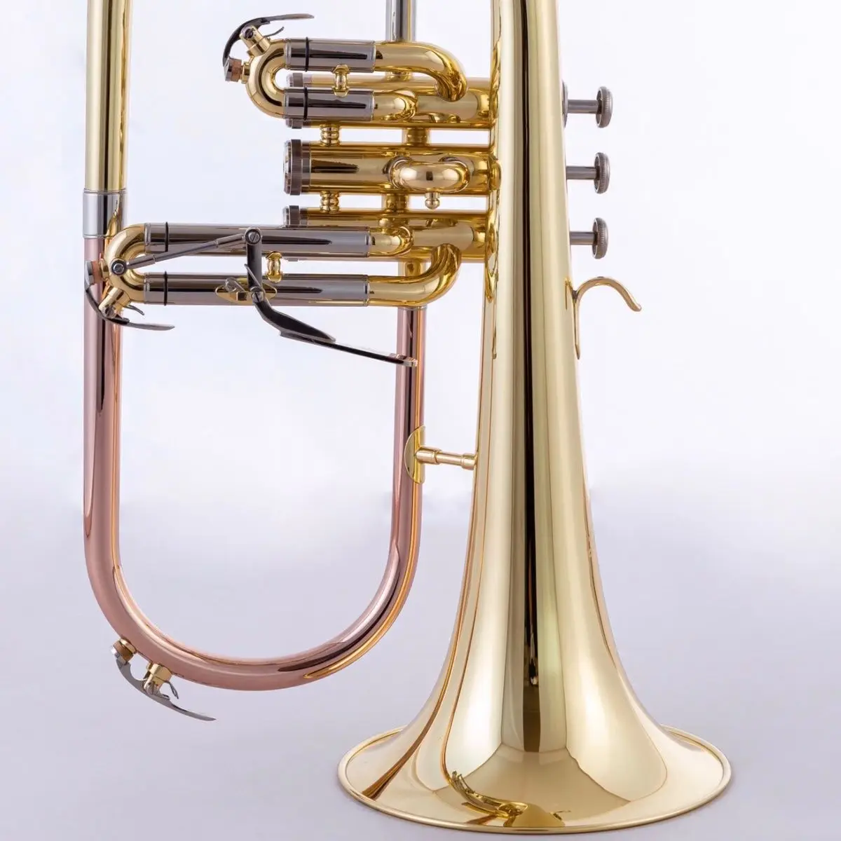 Professional Flugel upgrade white copper material phosphor copper conduit flugelhorn professional-grade tone trumpet horn