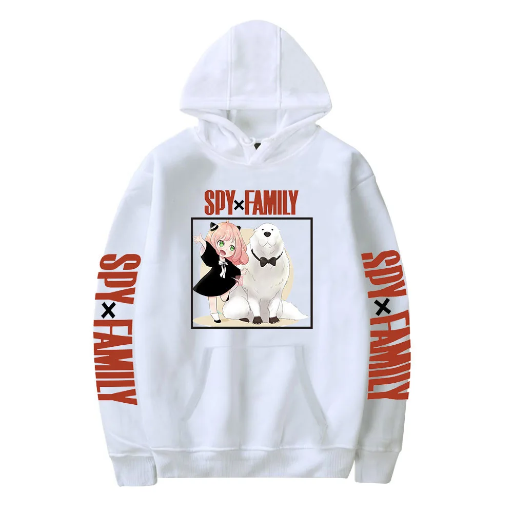 

SPY×FAMILY Hoodies Men Women Sweatshirts Autumn Hip Hop Hooded Casual New Print Hot Comic Boys Girls Suitable White Pullovers