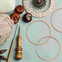 10Pcs Metal Hoops Dreamcatcher Craft Accessories Round Rings Wreath Circles Diy Adornment Home Decor Wind Chimes Hanging 2