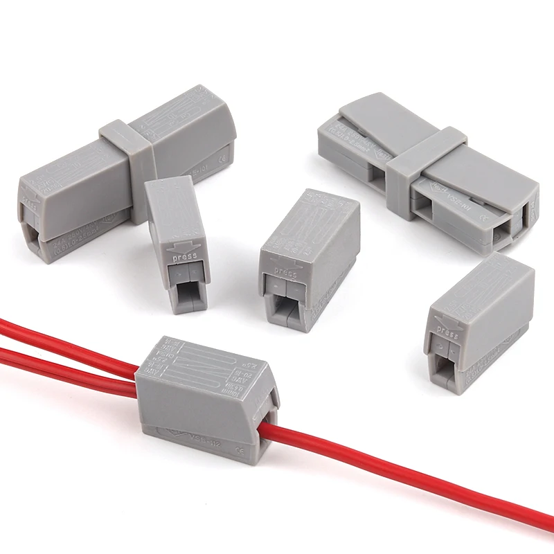 

10PCS Quick crimp spring Wiring Connector Led Lamp wire connectors Electric Cable Push in Terminal block 111/112/121