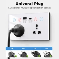 SMATRUL Tuya wifi plug USB And Type-C Port  3A  socket US EU UK Plug Power Monitor 10A WiFi Wall Socket - Image 3